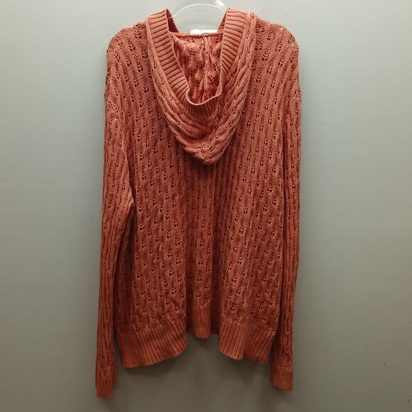 EVY'S Tree Women's The Bernadette Everyday Luxury Life Knit Hooded Cardigan 2X - Picture 2 of 10